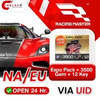 Racing Master (NA/EU) - Expo Pack + 3500 Gem + 12 Key - Top up UID by Inblackm open 24 hr.