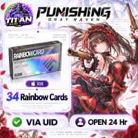 Punishing: Gray Raven {IOS} - 34 Rainbow Cards - FAST DELIVERY-Open 24 hr - UID