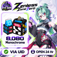 Zenless Zone Zero (GL) - 6480 + 1600 Monochrome - Open 24 hr - UID