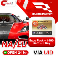 Racing Master (NA/EU) -  Expo Pack + 1400 Gem + 8 Key - Top up UID by Inblackm open 24 hr.