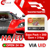 Racing Master (NA/EU) -  Expo Pack + 350 Gem + 3 Key - Top up UID by Inblackm open 24 hr.