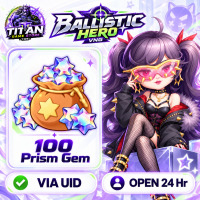 Ballistic Hero VNG (SEA) - 100 Prism Gem - Open 24 hr - UID