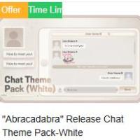 BanG Dream! Our Notes Top up Abracadabra Release Chat Theme Pack-White (Login Topup)