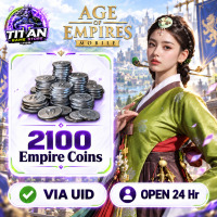 [FOR ALL ID] Age of Empires Mobile (GL) - 2100 Empire Coins - Fast Delivery-Open 24 hr - UID