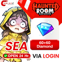 Haunted Room: Sleep Survivor (SEA) - 60+60 Diamond (First Time Limit) 0.99$ Top up Web Shop LOGIN By Inblackm Open 24 hr.