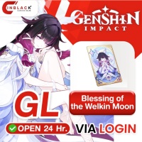 Genshin Impact (GL) - Blessing of the Welkin Moon Top up Via Login By Inblackm Open 24 hr.
