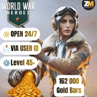 ‎[GOLD] War War Heroes (VVVVH WW II) — 162000 Gold Bars (Level 45+) — Fast Delivery — Open 24/7 — Via UID by ZeanaBMarket ‎