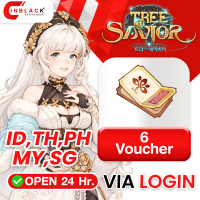 Tree of Savior: Neverland( ID,TH,PH,MY,SG ) - 6 Voucher Top up Via Official Login by Inblackm open 24 hr.