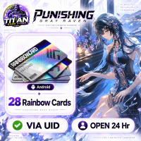 Punishing: Gray Raven {Android} - 28 Rainbow Cards - FAST DELIVERY-Open 24 hr - UID