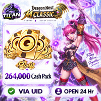 Dragon Nest M: Classic (SEA) - 240000 + 24000 Cash Pack - Open 24 hr - UID