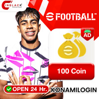 EFootball Android - 100 Coin 0.89 $ Top up via Konami Login BY INBLACKM Open 24 hr.