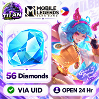 Mobile Legends: Bang Bang (PH) - 51 + 5 Diamonds - Fast Delivery - Open 24 hr - UID