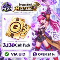 Dragon Nest M: Classic (SEA) - 3000 + 130 Cash Pack - Open 24 hr - UID