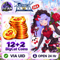 Ragnarok M: Eternal Love (SEA) - 12 + 2 Big Cat Coins - Fast Delivery - Open 24 hr - UID