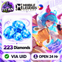 Mobile Legends: Bang Bang (PH) - 203 + 20 Diamonds - Fast Delivery - Open 24 hr - UID