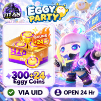 Eggy Party (GL) - 324 (300 + 24) Eggy Coins - Fast Delivery - Open 24 hr - UID