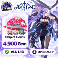 Azur Lane (Global) - Ship of Gems 4900 Gem + Bonus - FAST DELIVERY - Open 24 hr - UID