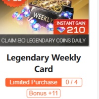 Racing Master SEA Legendary Weekly Card Limited Purchase0 / 4Bonus +11 USD 2. 99
