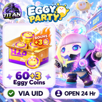 Eggy Party (GL) - 63 (60 + 3) Eggy Coins - Fast Delivery - Open 24 hr - UID