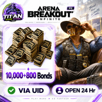Arena Breakout: Infinite (PC) - 10000 + 800 Bonds - Fast Delivery - Open 24 hr - UID