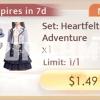 Love and Deepspace - Set: Heartfelt Adventure $1.5 (LOGIN METHOD) **Need Account & Password to login**