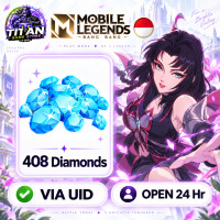 Mobile Legends: Bang Bang (ID) - 408 Diamonds - Fast Delivery - Open 24 hr - UID