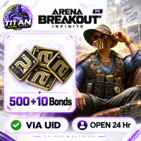 Arena Breakout: Infinite (PC) - 500 + 10 Bonds - Fast Delivery - Open 24 hr - UID