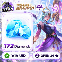 Mobile Legends: Bang Bang (GL) - 172 Diamonds - Fast Delivery - Open 24 hr - UID