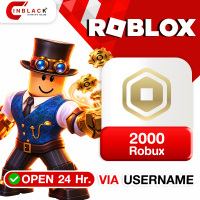 Roblox -  2000 Robux 19.99$ Top Up  Via Username BY INBLACKM Open 24 hr. ( NOT SUPPORT VIETNAM )