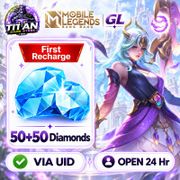 Mobile Legends: Bang Bang (GL) - 100 Diamonds (50 + 50) First Recharge Only! - Fast Delivery - Open 24 hr - UID