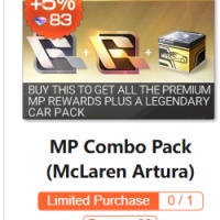 Racing Master SEA MP Combo Pack (McLaren Artura) Limited Purchase0 / 1Bonus +83 USD 23. 99
