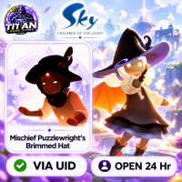 Sky: Children of the Light (GL) - Mischief Puzzlewright's Brimmed Hat - Fast Delivery-Open 24 hr - UID