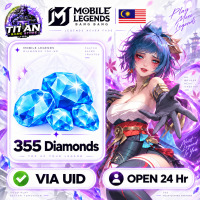 Mobile Legends: Bang Bang (MY) - 355 Diamonds - Fast Delivery - Open 24 hr - UID