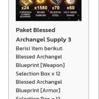 MU New Dawn Paket Blessed Archangel Supply 3  UID