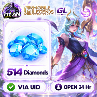Mobile Legends: Bang Bang (GL) - 514 Diamonds - Fast Delivery - Open 24 hr - UID