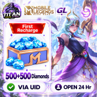 Mobile Legends: Bang Bang (GL) - 1000 Diamonds (500 + 500) First Recharge Only! - Fast Delivery - Open 24 hr - UID