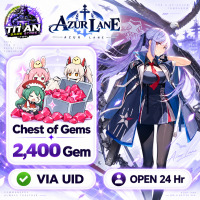 Azur Lane (Global) - Chest of Gems 2400 Gem + Bonus - FAST DELIVERY - Open 24 hr - UID